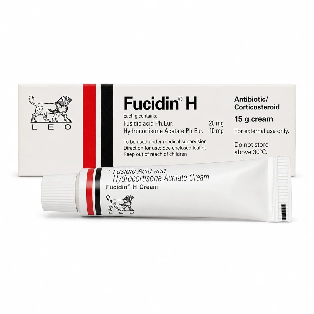 Fucidin H Cream 15g with Fusidic Acid 2% & Hydrocortisone 1% for Eczema